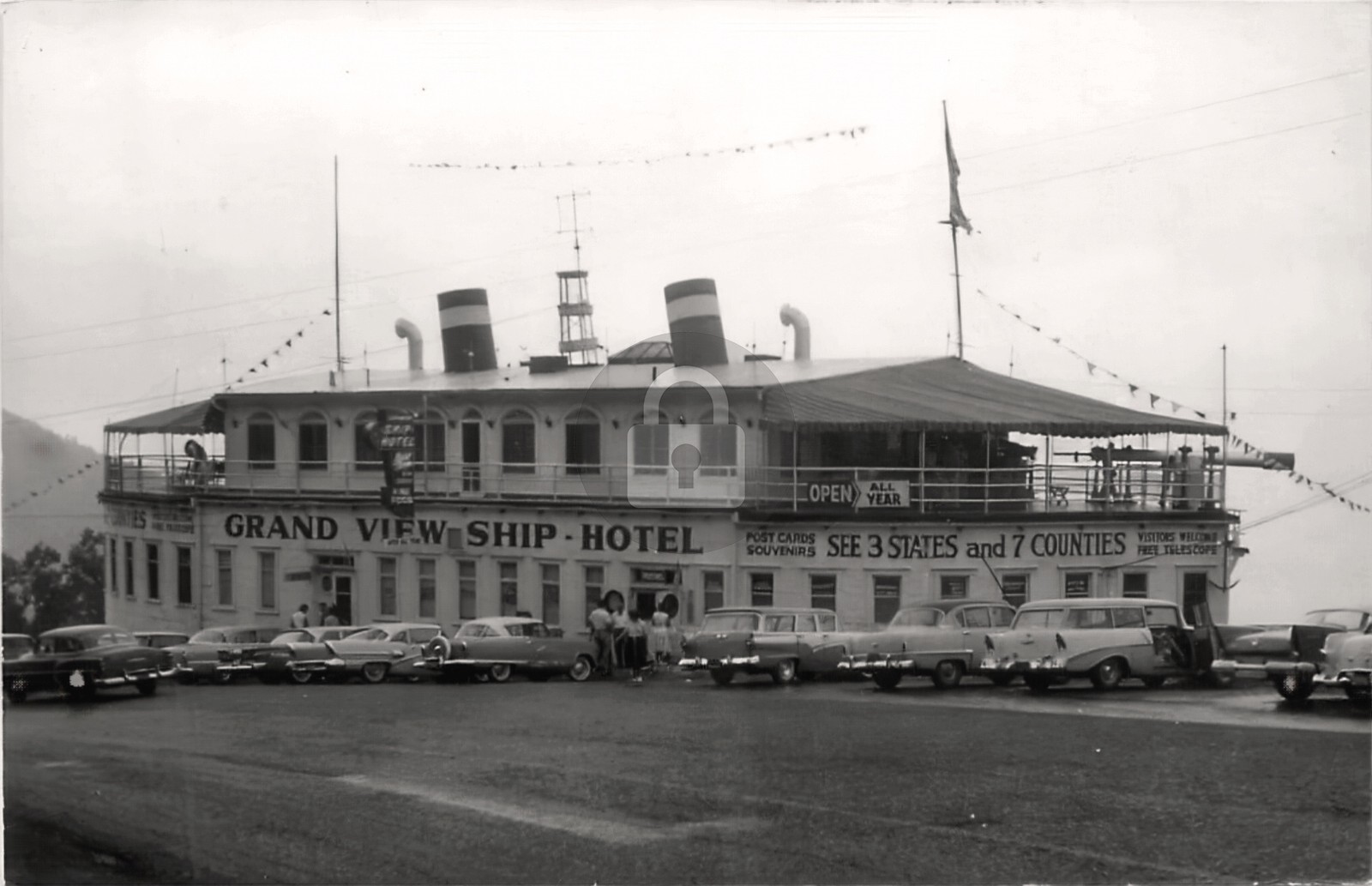 1950s Juniata PA Pennsylvania Grand View Ship Hotel RPPC Photo Postcard COPY 1950s Juniata PA Pennsylvania Grand View Ship Hotel RPPC Photo Postcard COPY
