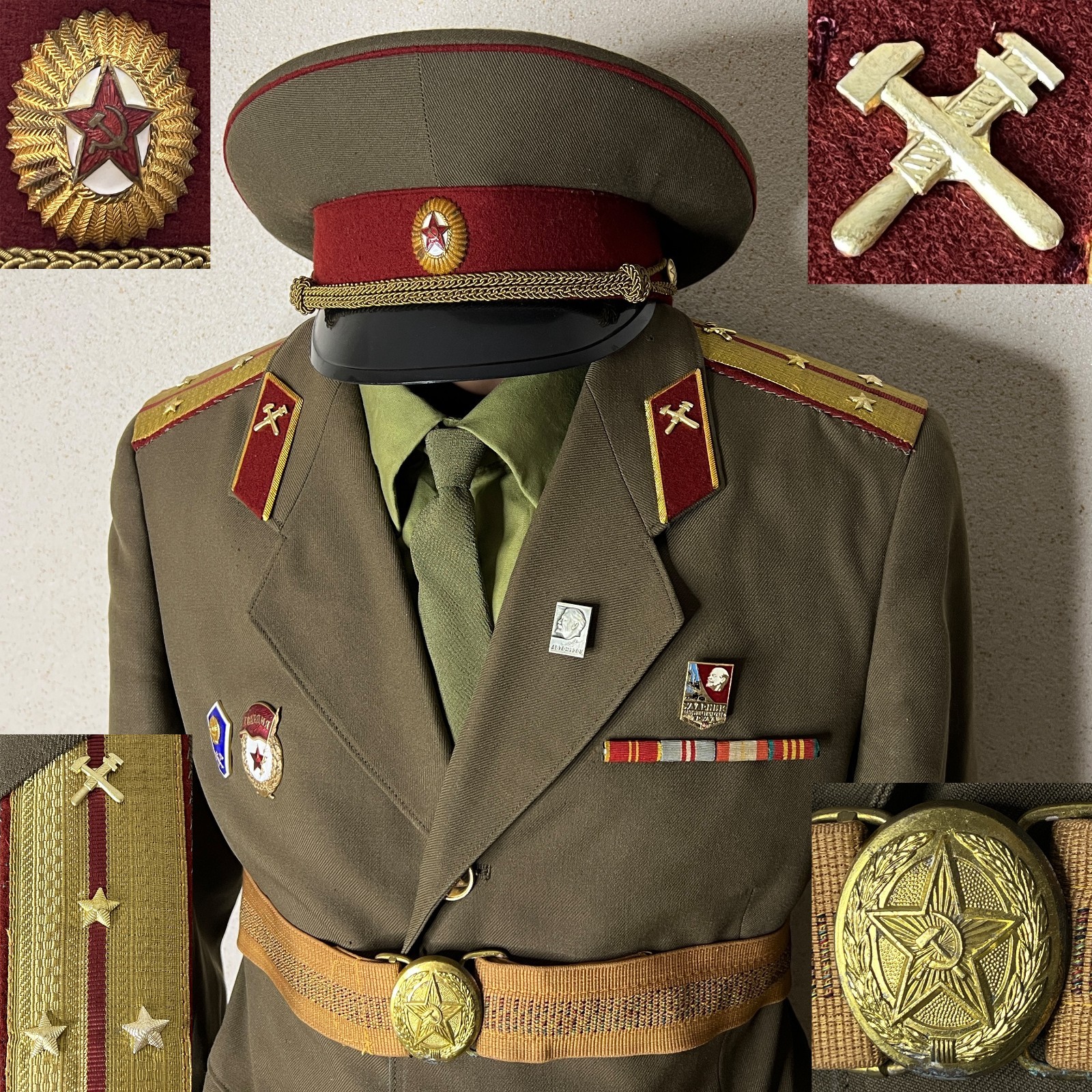 BB MVD USSR Soviet Fireman Internal Troops / Military Police Vintage Uniform.