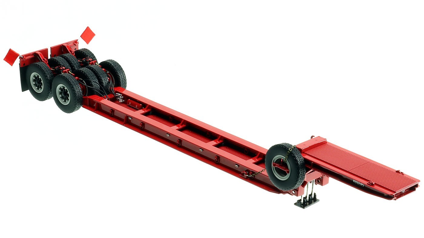 Heavy Haul Replicas 1/50 HHR 200-2 DHH Red 1950s Rogers 90 Ton Beam Trailer