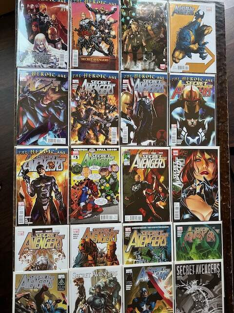 Secret Avengers Comic Book Lot, 51 Issues, Marvel, NM, Vol. 1, Variants. Secret Avengers Comic Book Lot, 51 Issues, Marvel, NM, Vol. 1, Variants.