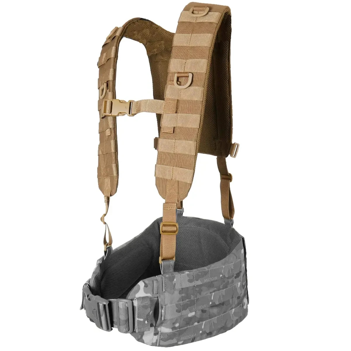 Tactical Padded Shoulder Straps RPS Belt Coyote MOLLE Cordura Evac Handle Tactical Padded Shoulder Straps RPS Belt Coyote MOLLE Cordura Evac Handle