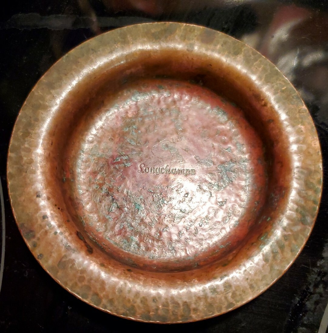 "JOS. HEINRICHS" Longchamps Restaurant Ash Tray New York City Pure Copper Rare "JOS. HEINRICHS" Longchamps Restaurant Ash Tray New York City Pure Copper Rare