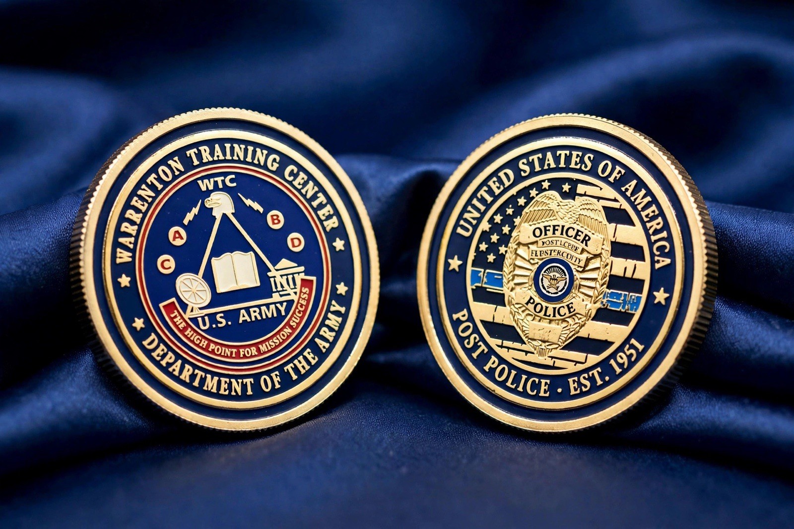 Warrenton Training Center Police 75th Anniversary Challenge Coin Warrenton Training Center Police 75th Anniversary Challenge Coin