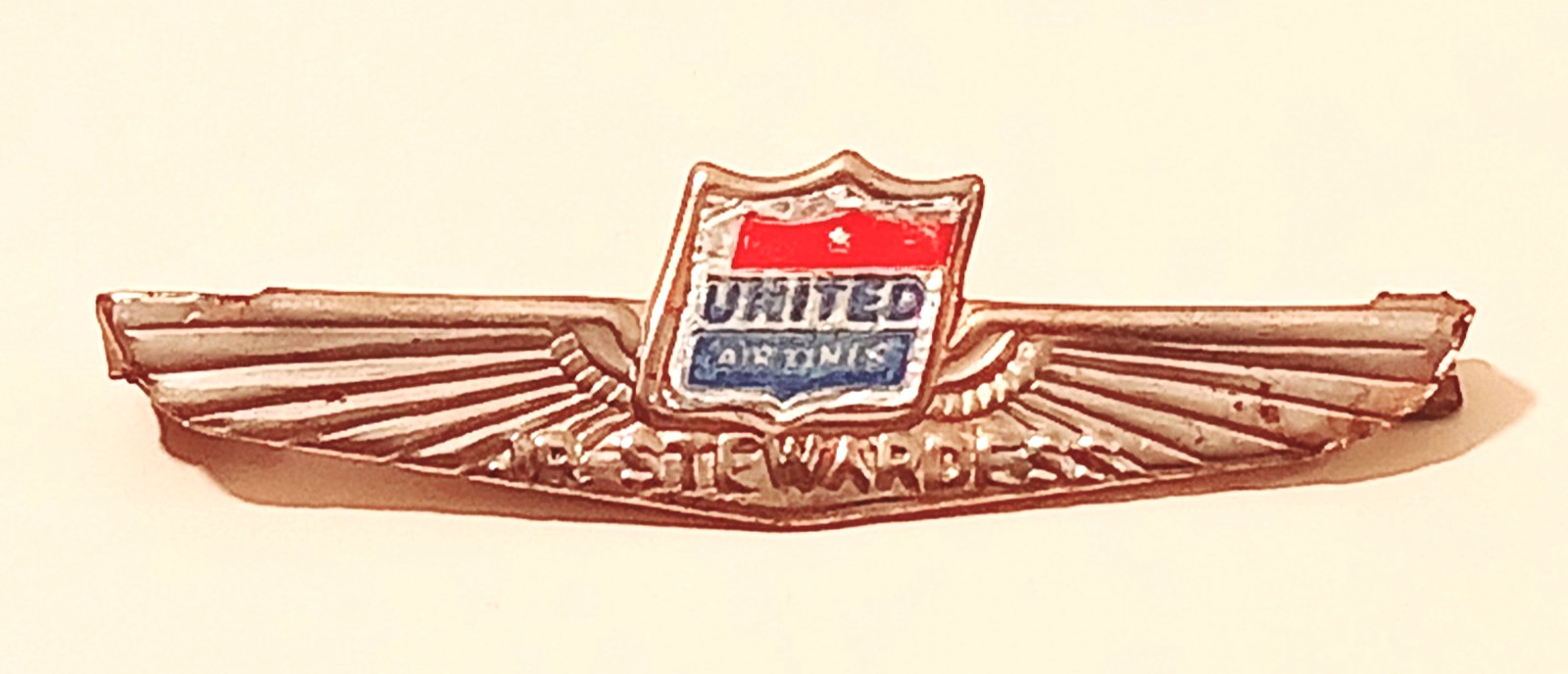 Vintage United Airlines Jr Stewardess Wing Pin Kinney Prov RI 1950s Airline Gift Vintage United Airlines Jr Stewardess Wing Pin Kinney Prov RI 1950s Airline Gift