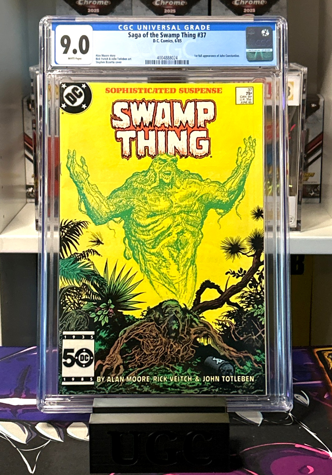 Saga of the Swamp Thing 37 CGC 9.0 WP 1st Full Appearance John Constantine 1985