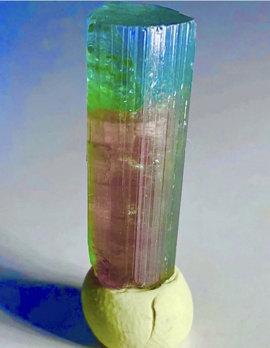 Rare Large Blue Cap Watermelon Tourmaline Crystal Raw Gemstone Natural Specimen Rare Large Blue Cap Watermelon Tourmaline Crystal Raw Gemstone Natural Specimen