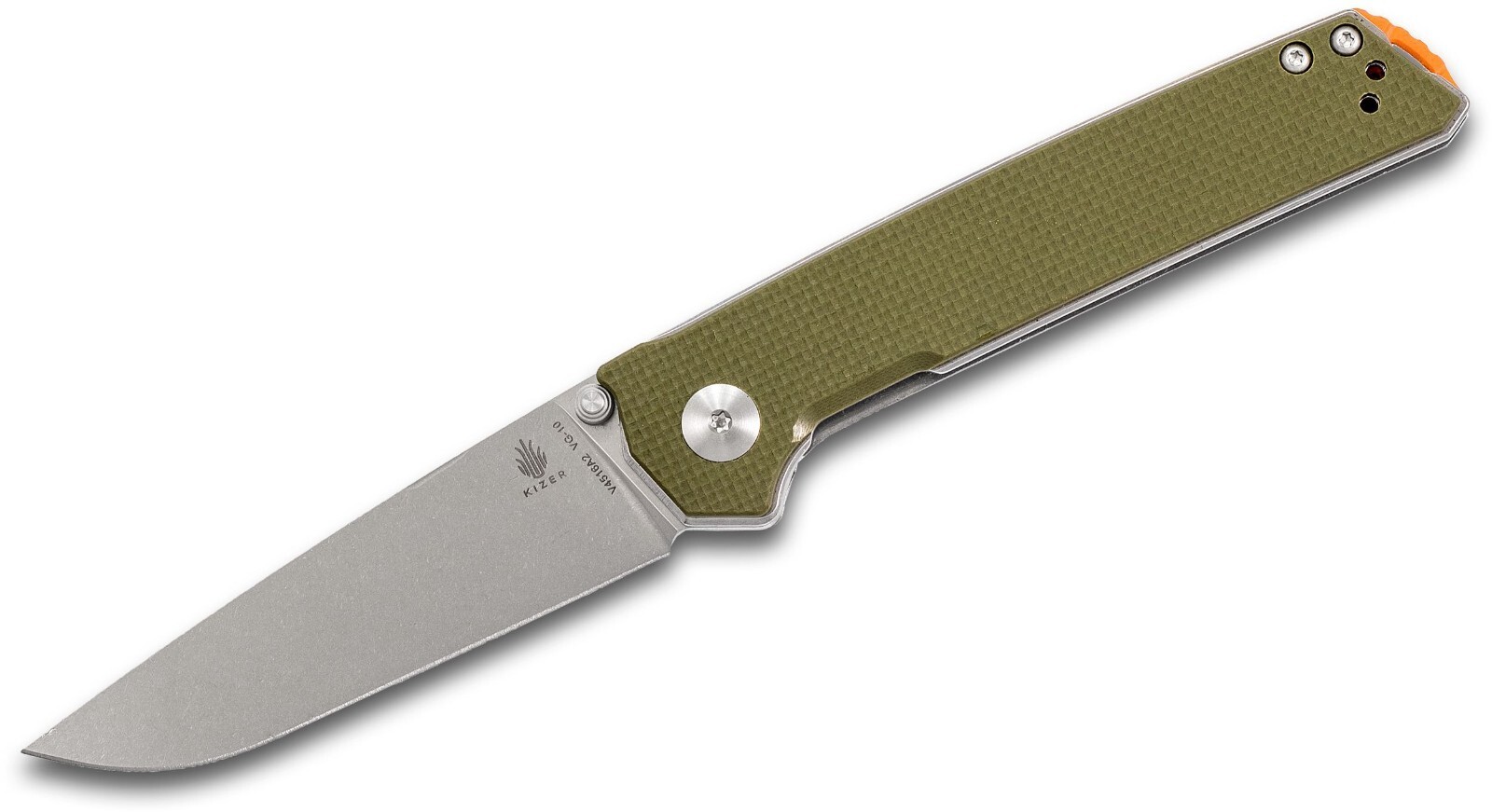 Kizer Cutlery Vanguard Domain Folding Knife, Green G10 Handles V4516A2 Kizer Cutlery Vanguard Domain Folding Knife, Green G10 Handles V4516A2
