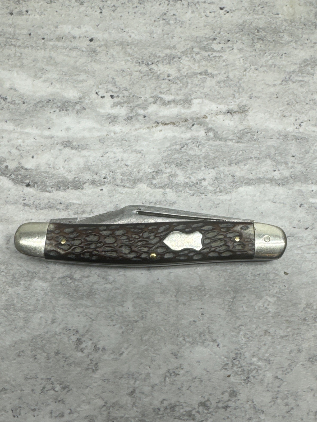 Vintage Kutmaster Utica NY USA 3 Blade Stockman Folding Pocket Knife Jigged Vintage Kutmaster Utica NY USA 3 Blade Stockman Folding Pocket Knife Jigged