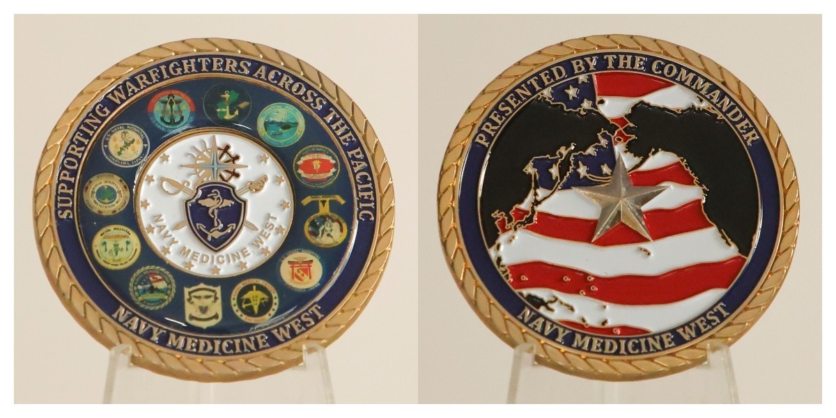 Navy Medicine West Pacific Warfighters Challenge Coin 1#1 Navy Medicine West Pacific Warfighters Challenge Coin 1#1