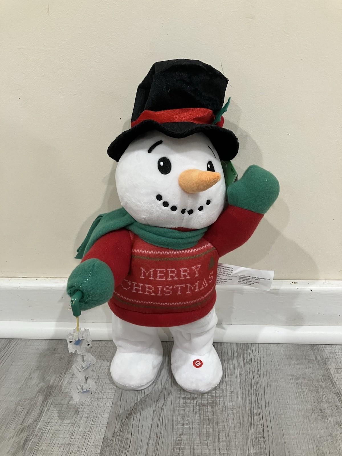 CUSTOM MADE Spinning Snowflake Snowman 2026 Gemmy Christmas Blue LEDs SEE VIDEO CUSTOM MADE Spinning Snowflake Snowman 2026 Gemmy Christmas Blue LEDs SEE VIDEO