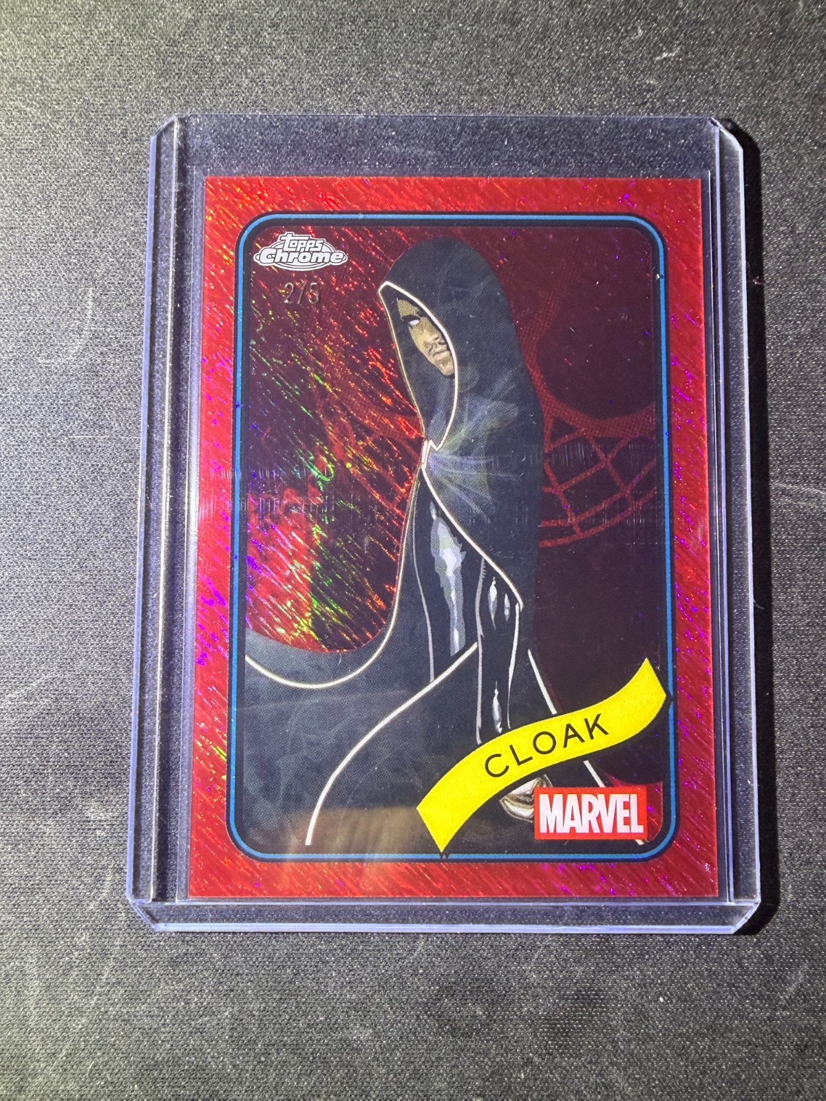 2025 Topps Chrome Marvel Cloak Red Wave /5 2025 Topps Chrome Marvel Cloak Red Wave /5