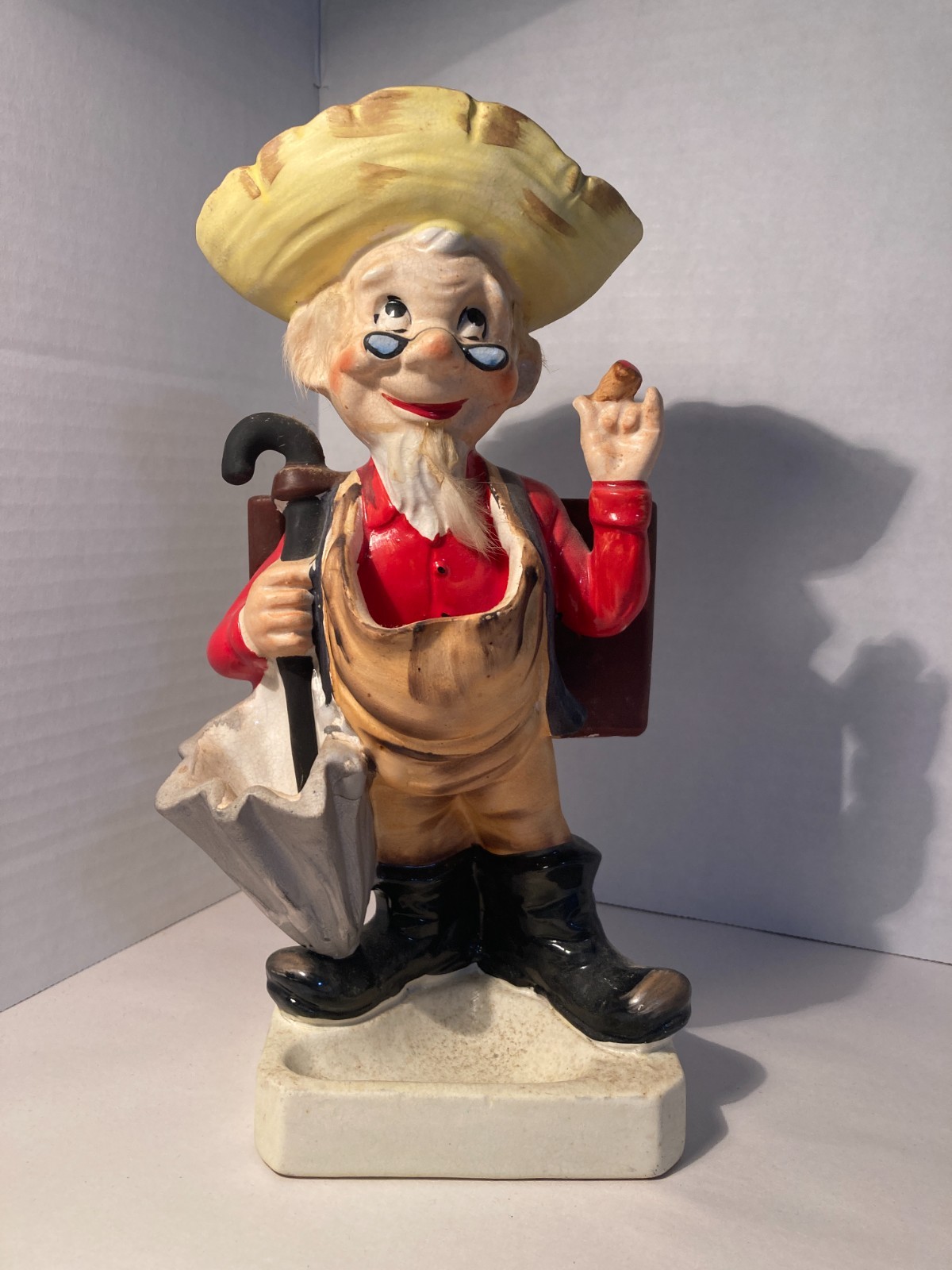 Vintage Japan 1950s Rubens Original Hobo Bum Cigarette Ashtray & Match Holder Vintage Japan 1950s Rubens Original Hobo Bum Cigarette Ashtray & Match Holder