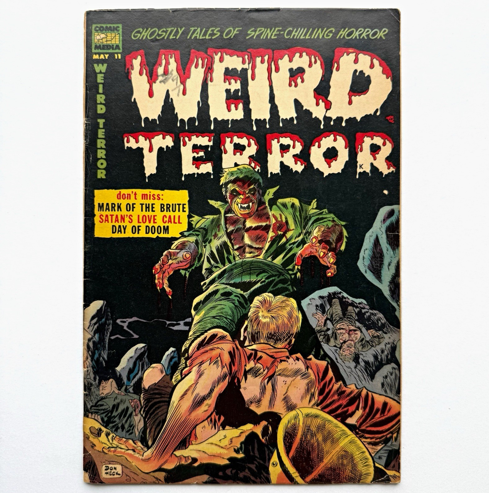 Weird Terror #11 Comic Media 1954 Pre-Code Horror Don Heck cover GD/GD+ scarce Weird Terror #11 Comic Media 1954 Pre-Code Horror Don Heck cover GD/GD+ scarce