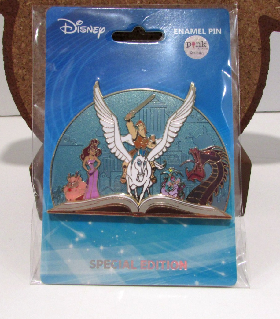 Disney Pink a la Mode Hercules Storybook Pin LE 300 PALM Disney Pink a la Mode Hercules Storybook Pin LE 300 PALM
