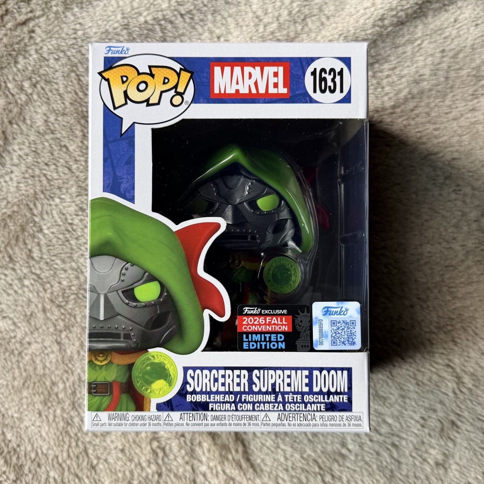 Marvel Sorcerer Supreme Doom Funko Pop #1631 (NYCC 2026) Marvel Sorcerer Supreme Doom Funko Pop #1631 (NYCC 2026)