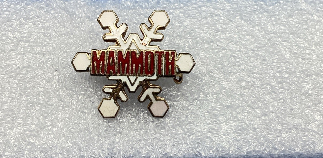 Mammoth Mountain Ski Resort Enamel Lapel Pin Snowflake Gold Tone Collectible Mammoth Mountain Ski Resort Enamel Lapel Pin Snowflake Gold Tone Collectible