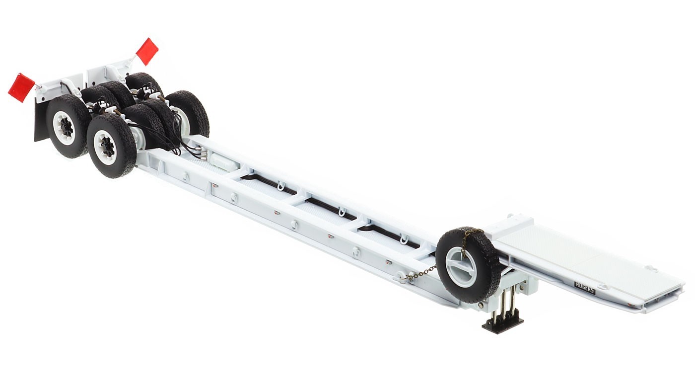 Heavy Haul Replicas 1/50 HHR 200-4 White 1950s Rogers 90 Ton Beam Trailer
