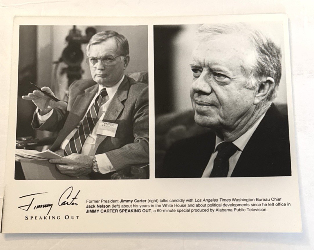 Vtg Press Photo "Jimmy Carter Speaking Out" PBS Alabama Public Television Vtg Press Photo "Jimmy Carter Speaking Out" PBS Alabama Public Television