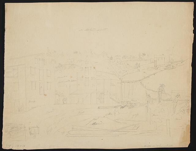 Photo:Cohoes Falls Cohoes New York 1900s Mills Industrial Landscape Sketch Photo:Cohoes Falls Cohoes New York 1900s Mills Industrial Landscape Sketch