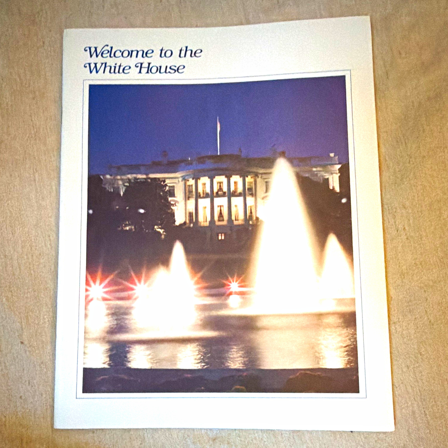 VTG 1981 Welcome to the White House Booklet, Ronald Reagan & Nancy Reagan VTG 1981 Welcome to the White House Booklet, Ronald Reagan & Nancy Reagan
