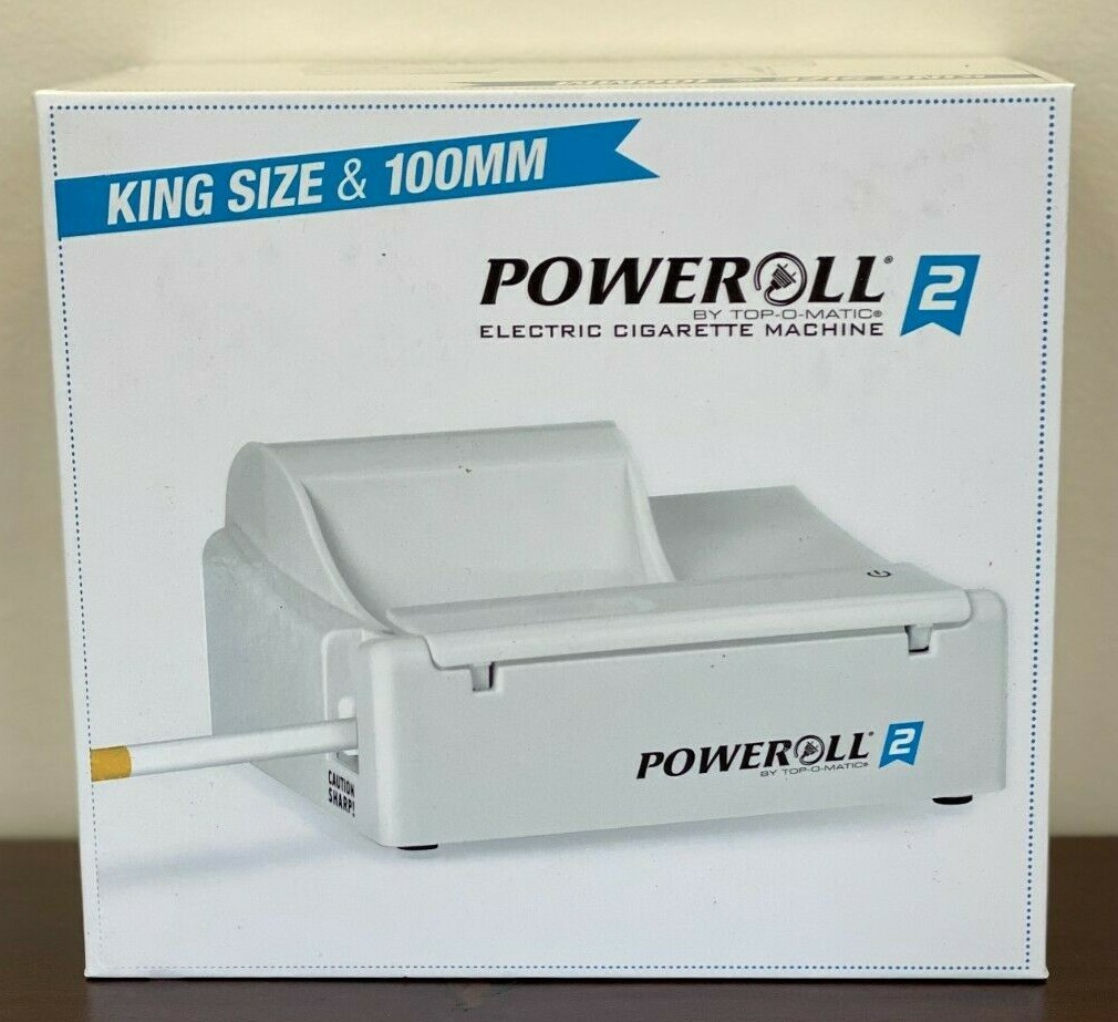 POWEROLL 2 Top-O-Matic Electric Cigarette Machine - King Size & 100mm NEW POWEROLL 2 Top-O-Matic Electric Cigarette Machine - King Size & 100mm NEW