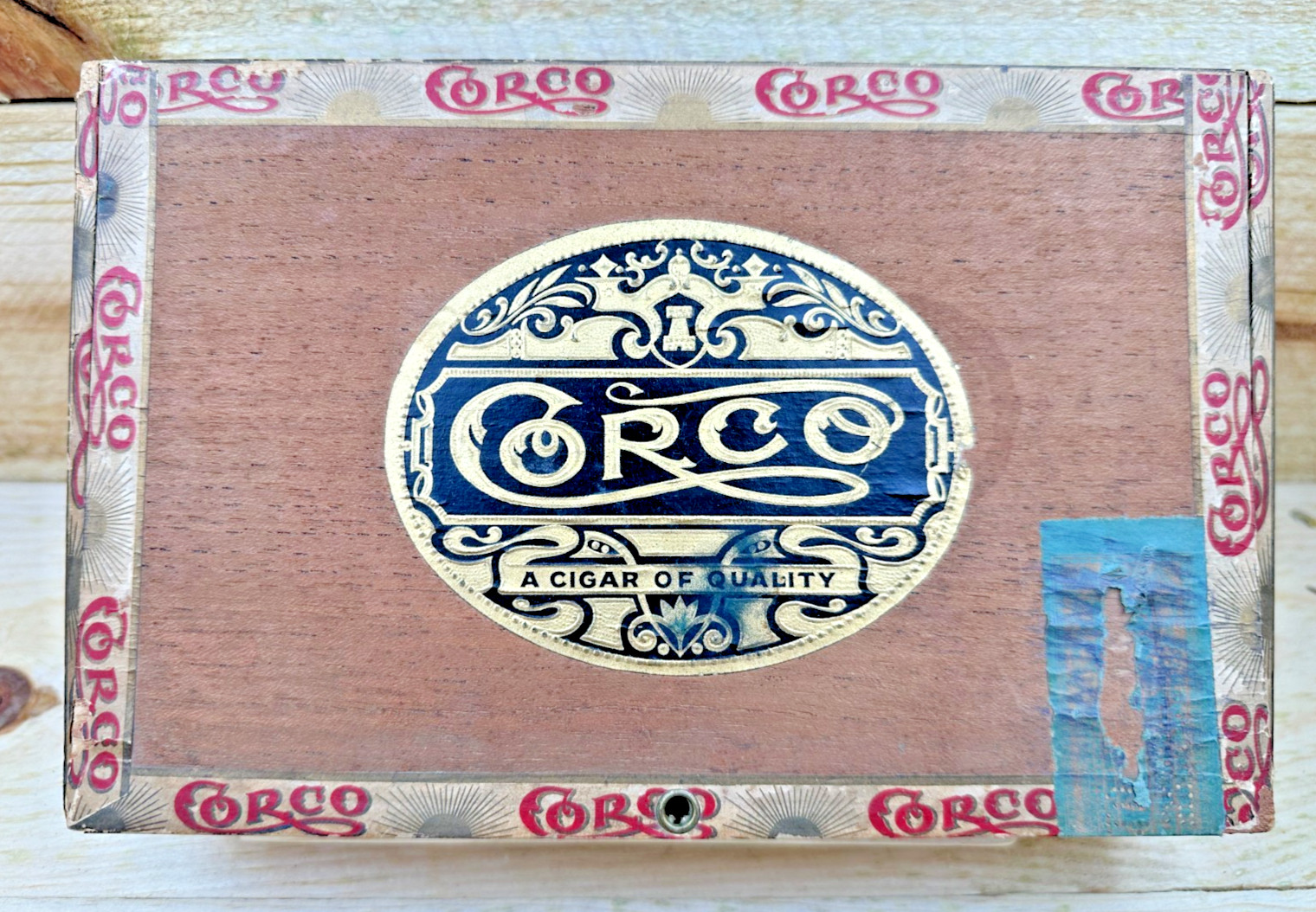 c. 1926 Vintage Antique Corco Cigar Box St Louis MO - Scarce Fred Obergoenner c. 1926 Vintage Antique Corco Cigar Box St Louis MO - Scarce Fred Obergoenner