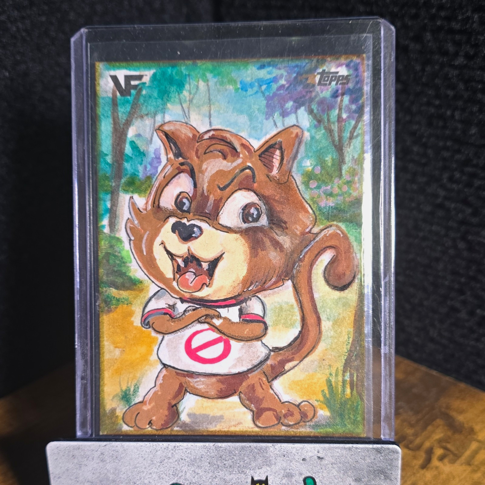 2025 Topps VeeFriends Chrome Cynical Cat Sketch Auto Lily Z Marroquin 1/1