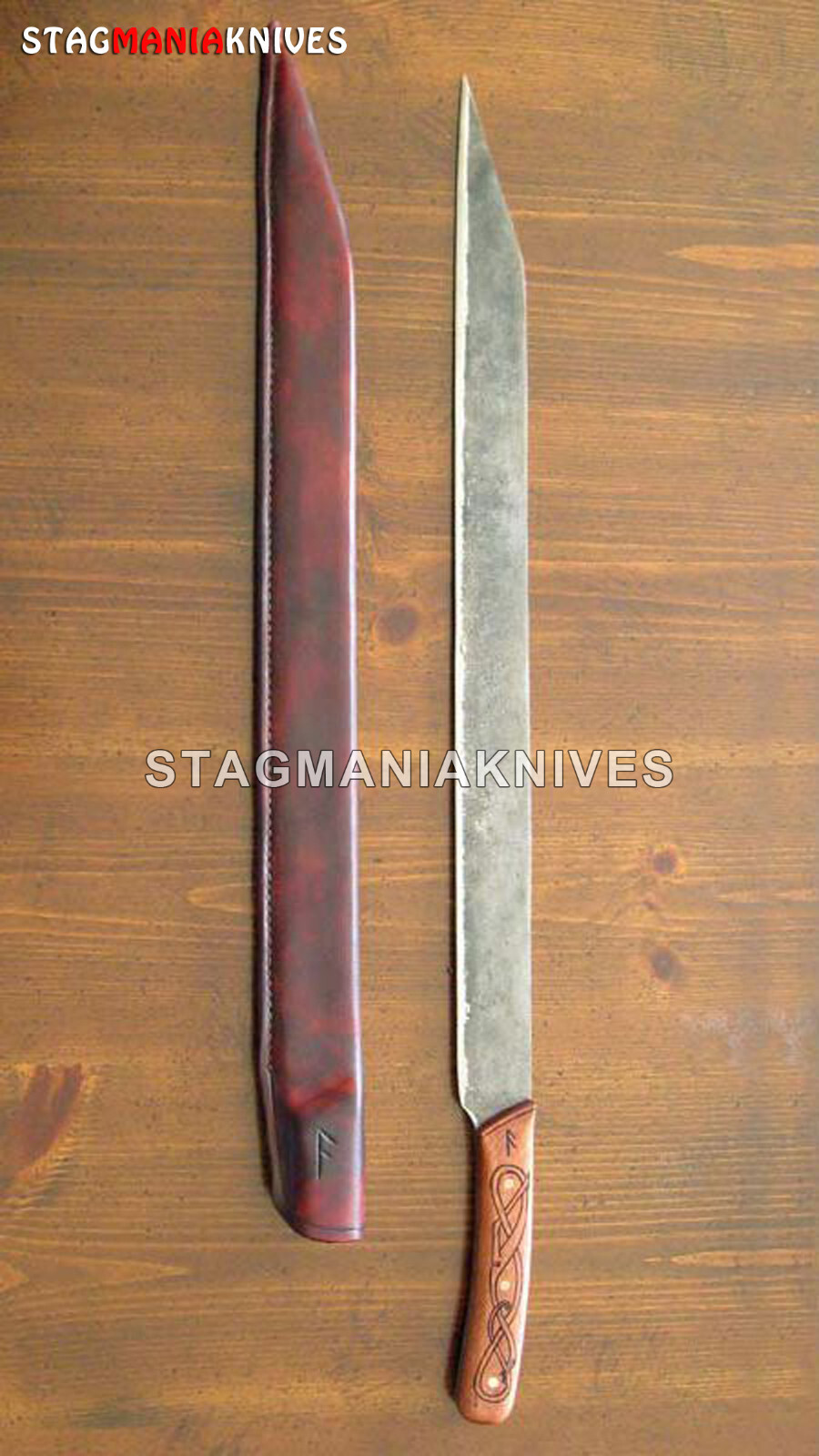 Premium Hand Forged J2 Steel Full Tang Hunting Seax Saxons Sword Vintage Premium Hand Forged J2 Steel Full Tang Hunting Seax Saxons Sword Vintage
