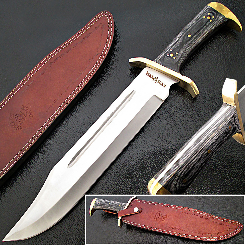 Extreme Duty XXL Black Large Bowie Knife with Black Handle and Sheath Case XX286 Extreme Duty XXL Black Large Bowie Knife with Black Handle and Sheath Case XX286
