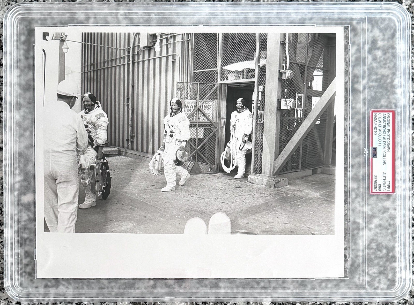 1969 Neil Armstrong, Buzz Aldrin, Collins "Apollo 11” PSA Type 1 Original Photo