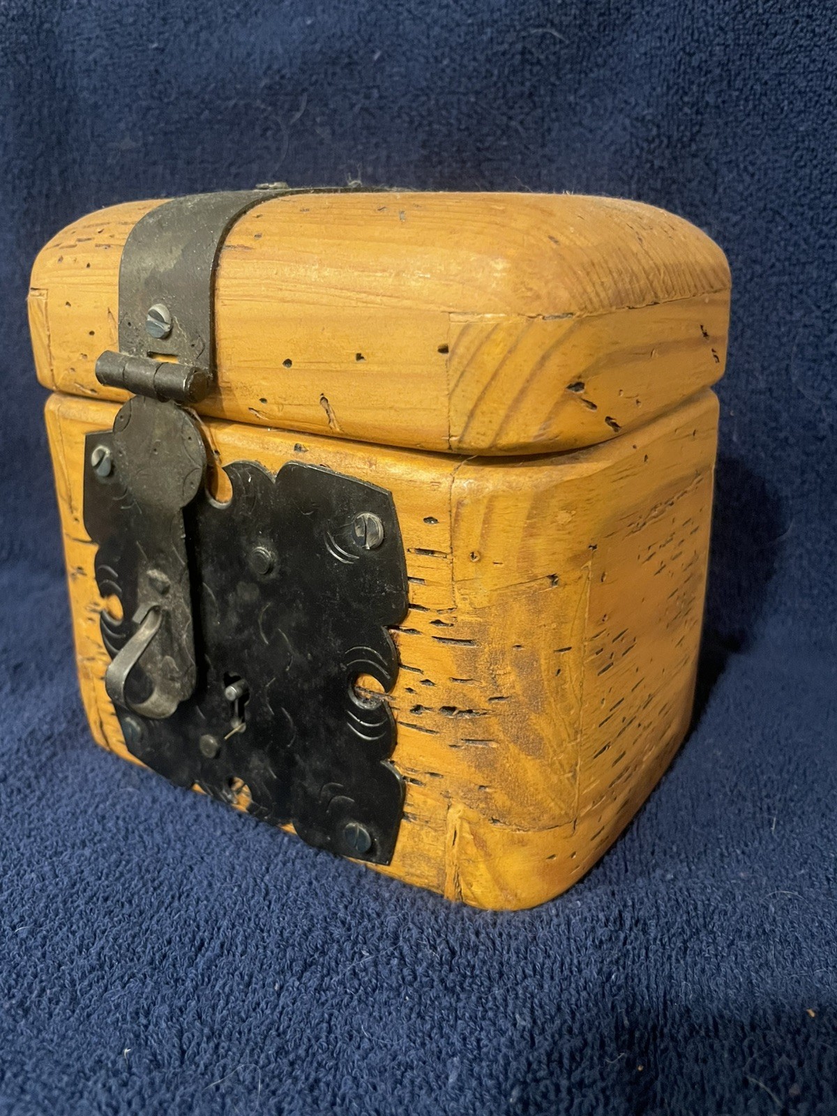 Antique Victorian Wormwood Jewelry Chest Box Handmade Wooden Trinket Primitive Antique Victorian Wormwood Jewelry Chest Box Handmade Wooden Trinket Primitive