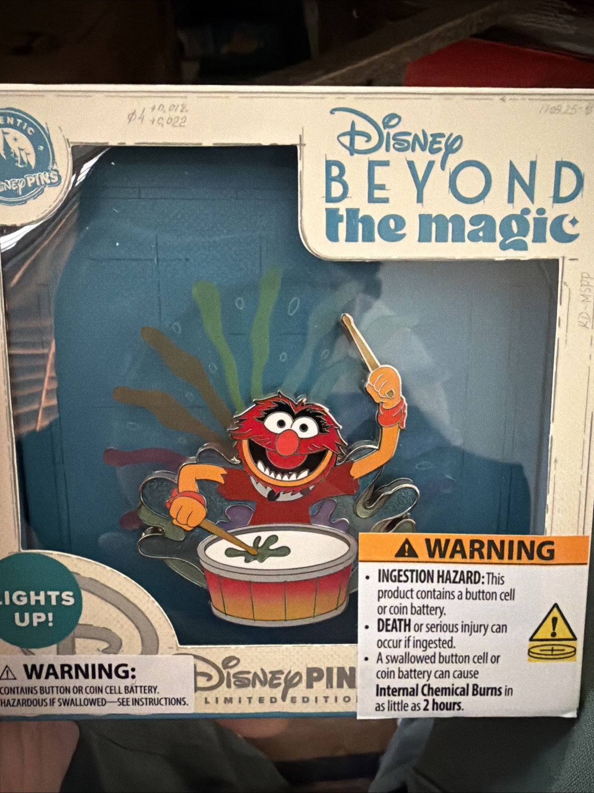 D23 Disney Beyond the Magic Limited Edition Lighted Muppets Animal Pin LE