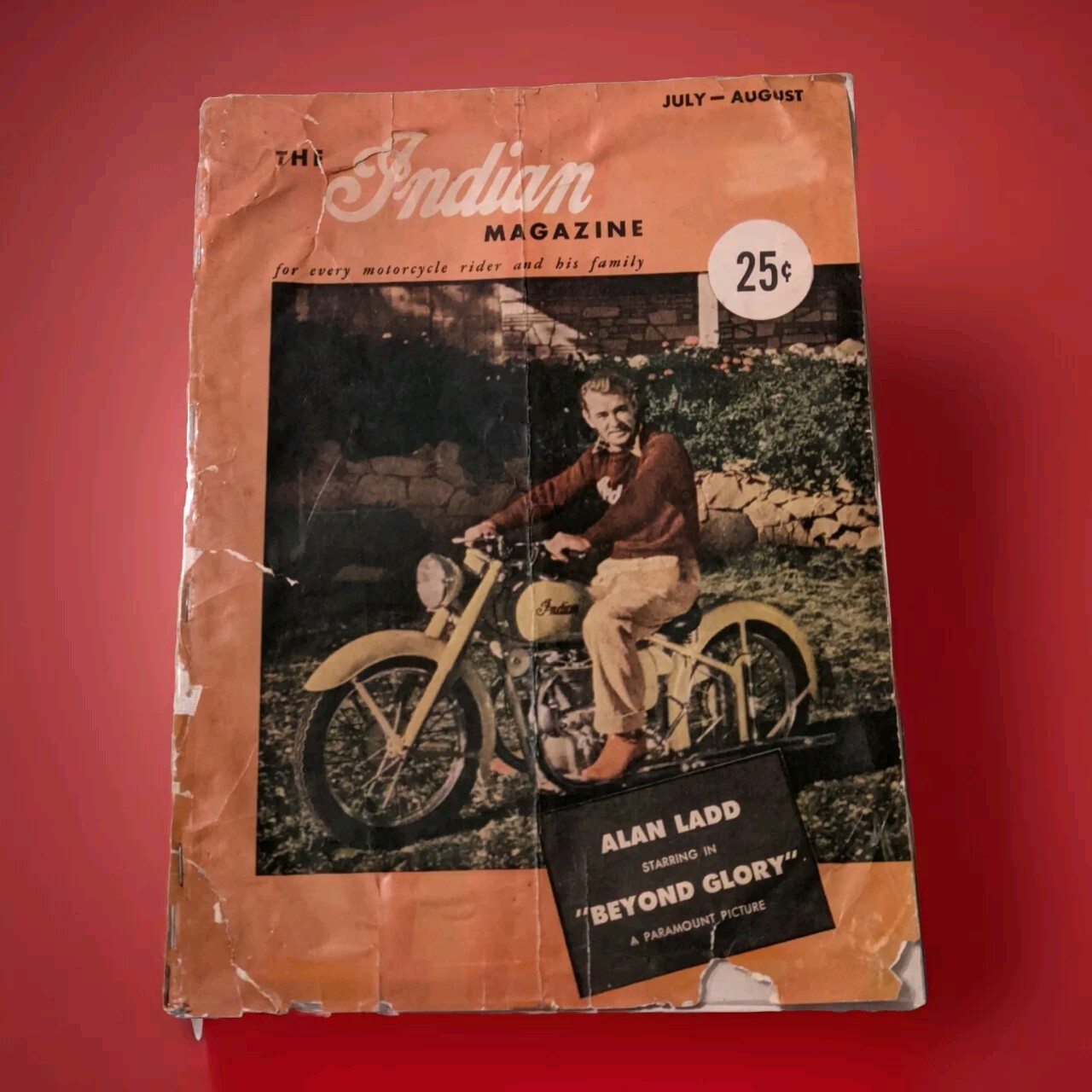 1948 The Indian Motorcycle Magazine Vol #1 Issue #1 Ladd Cycle Movie Cover Rare 1948 The Indian Motorcycle Magazine Vol #1 Issue #1 Ladd Cycle Movie Cover Rare