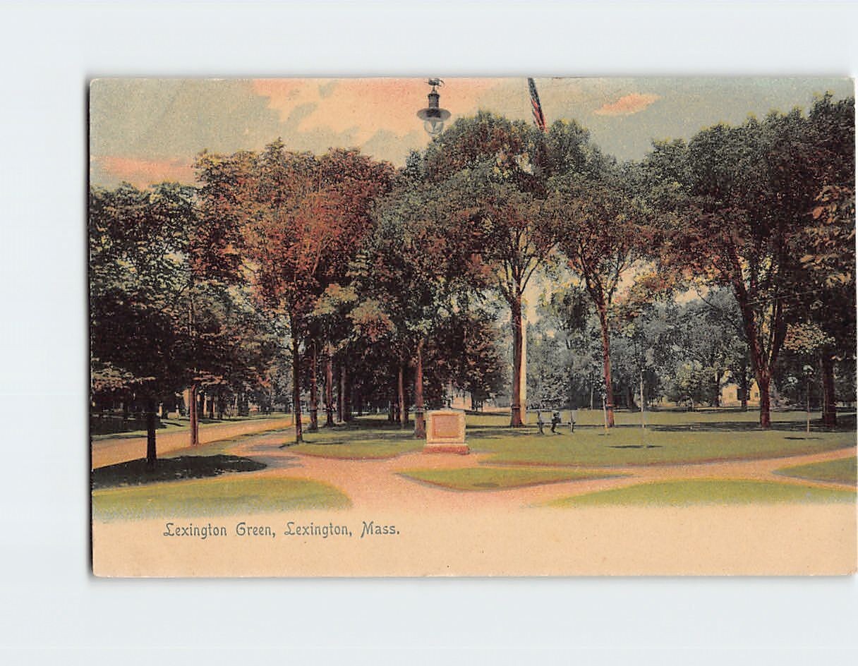 Postcard Lexington Green Lexington Massachusetts USA Postcard Lexington Green Lexington Massachusetts USA