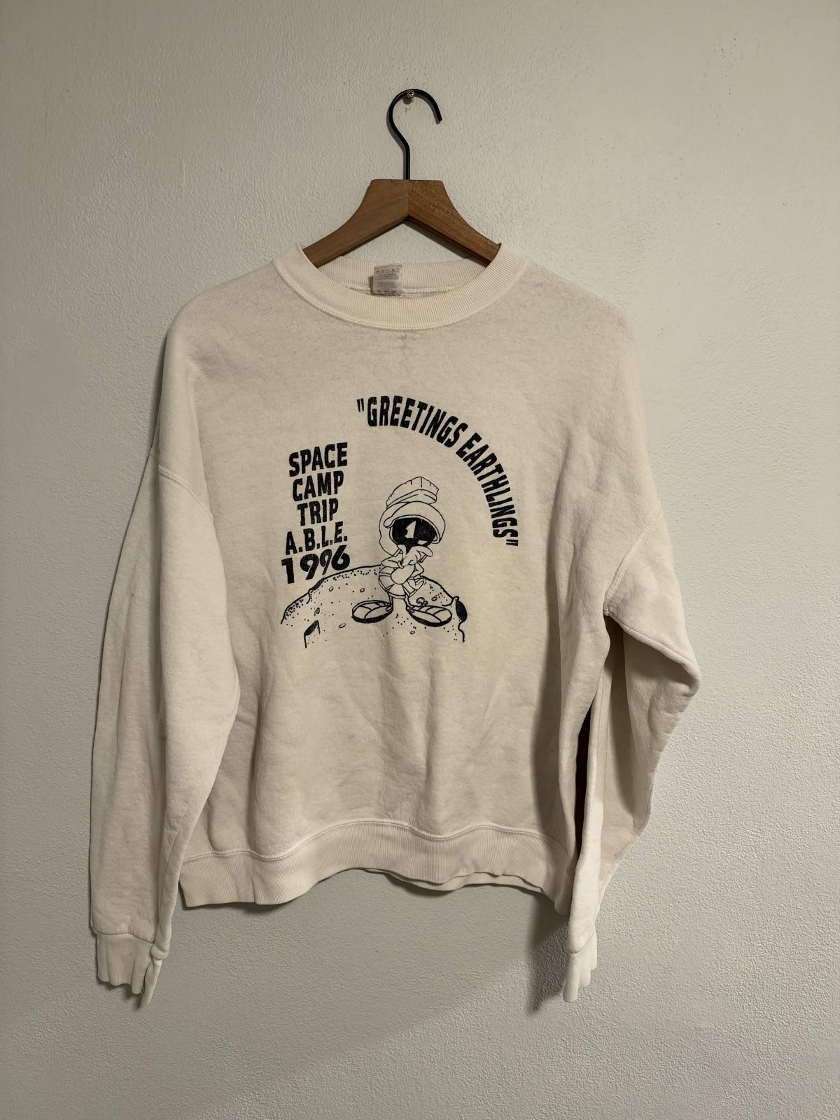 Vintage 1996 Marvin The Martian Space Camp Crewneck Sweatshirt Fruit of Loom XL Vintage 1996 Marvin The Martian Space Camp Crewneck Sweatshirt Fruit of Loom XL