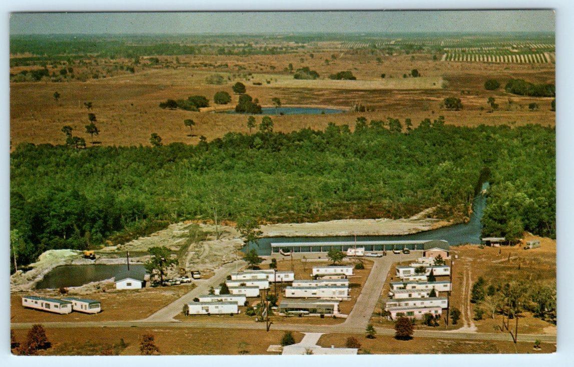 LEESBURG, Florida FL ~ Roadside WERTZ SPORTSMAN CAMP Campground c1960s  Postcard