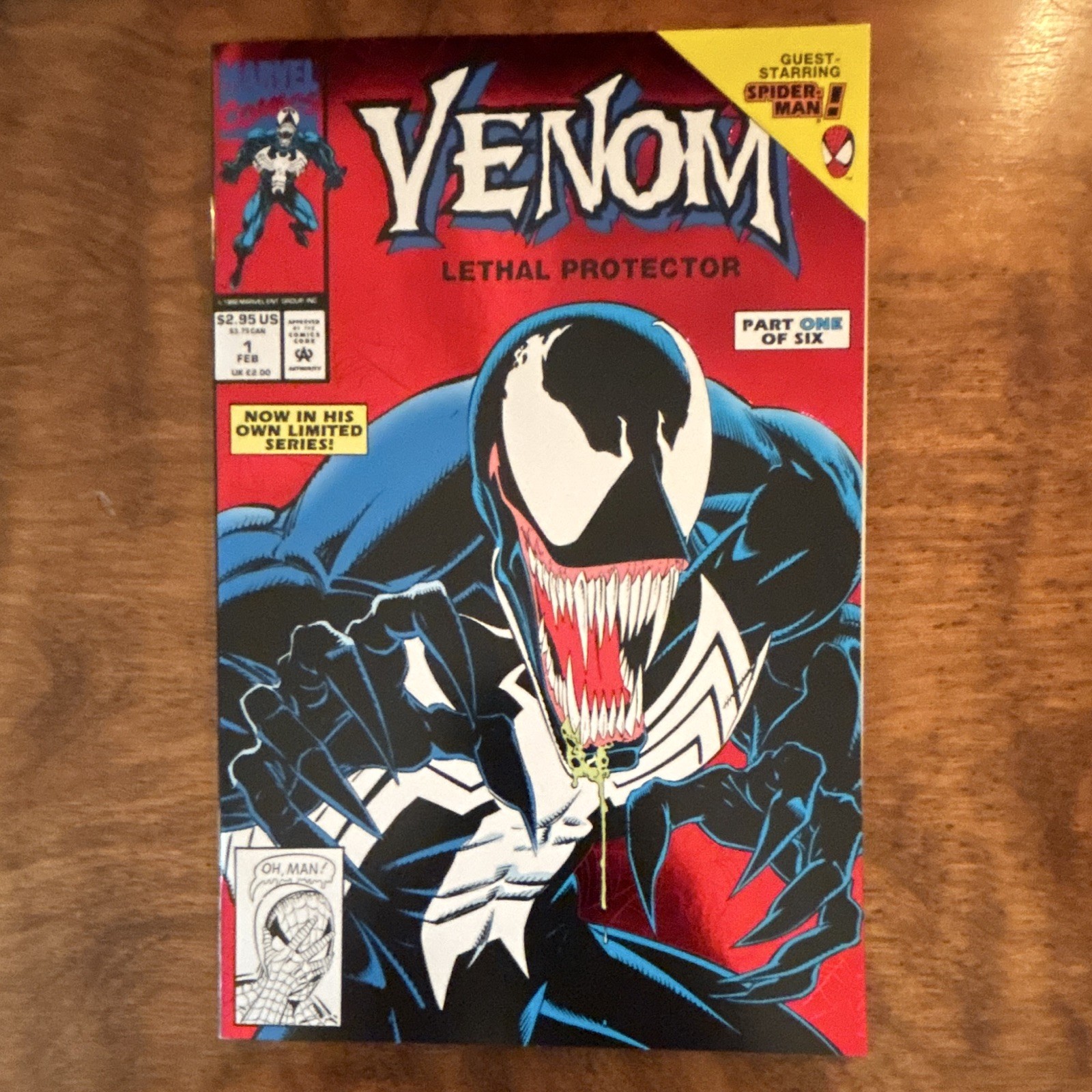Venom Lethal Protector #1 (1993) Red Foil Michelinie Bagley NM− 9.2 Venom Lethal Protector #1 (1993) Red Foil Michelinie Bagley NM− 9.2