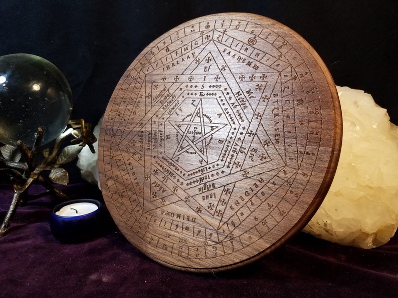 12" Sigillum Dei Aemeth Enochian Wax Triangle Ceremonial Magic ket handmade Gift 12" Sigillum Dei Aemeth Enochian Wax Triangle Ceremonial Magic ket handmade Gift