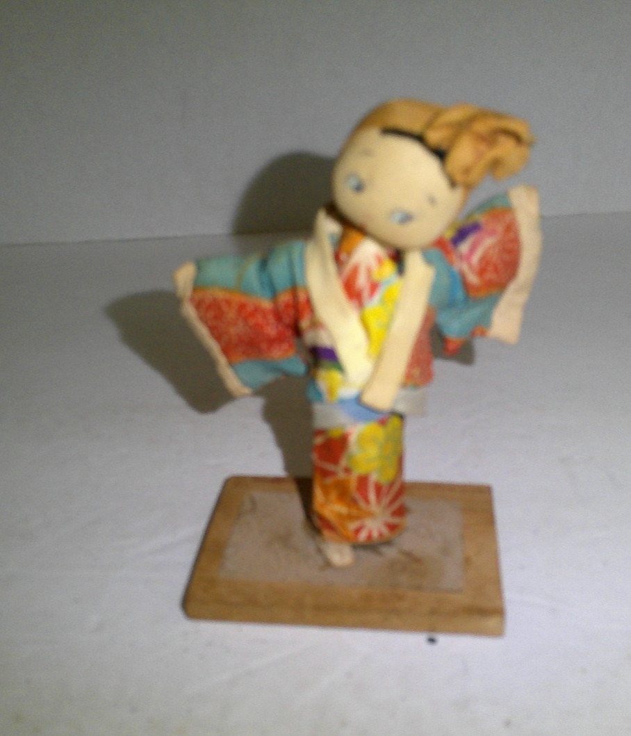 Vintage Japanese Geisha Silk Doll 4.5" – Traditional Kimono Folk Art Figurine Vintage Japanese Geisha Silk Doll 4.5" – Traditional Kimono Folk Art Figurine