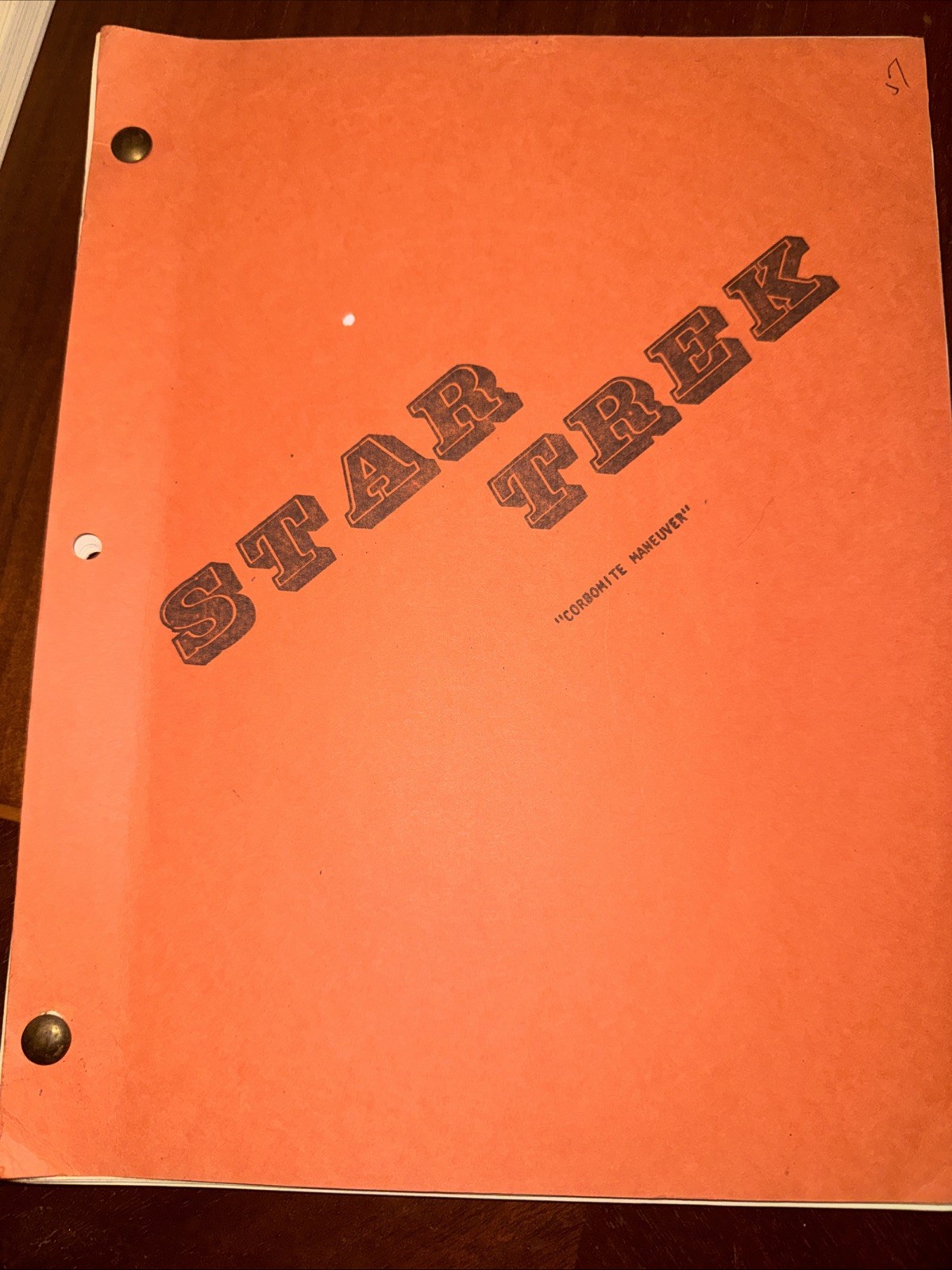 Star Trek Corbomite Maneuver Script 1966 Jerry Sohl Second Revised Final Draft Star Trek Corbomite Maneuver Script 1966 Jerry Sohl Second Revised Final Draft