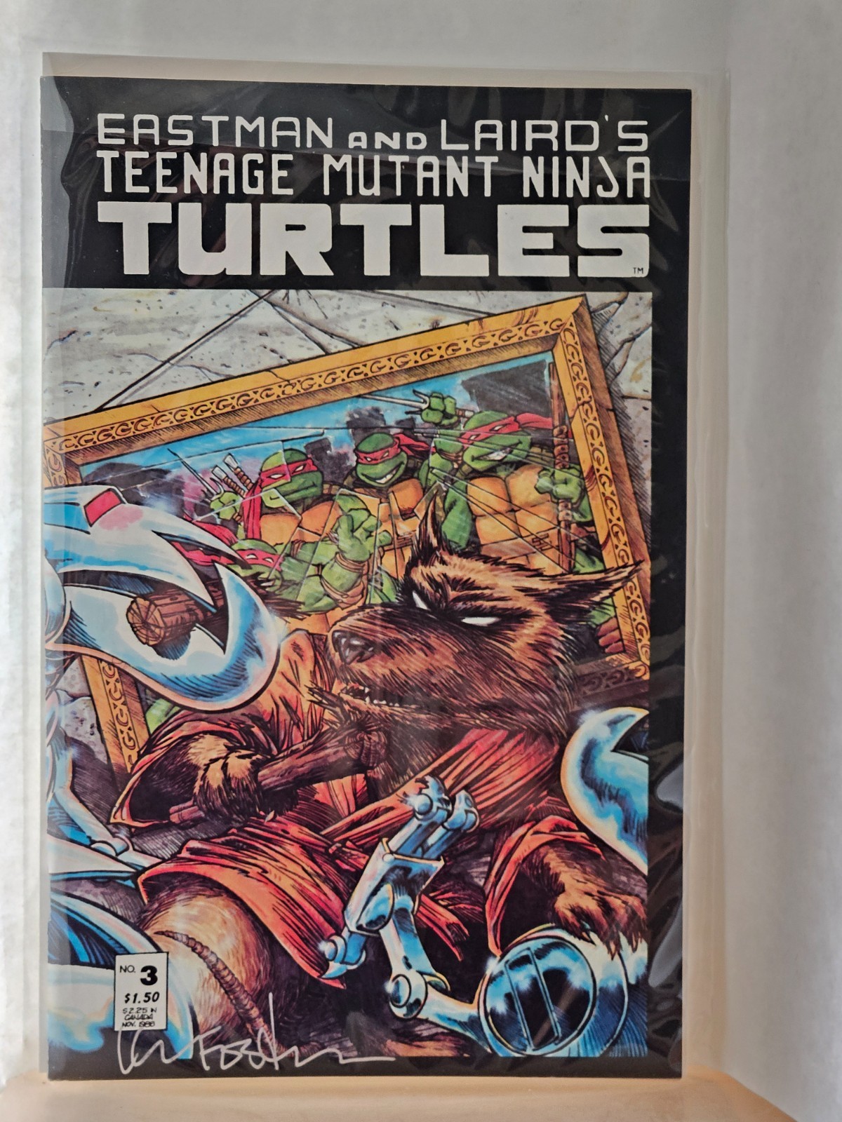 VINTAGE #3 EASTMAN AND LAIRD'S SIGNED COMIC BOOK SEALED NEVER OPENED VINTAGE #3 EASTMAN AND LAIRD'S SIGNED COMIC BOOK SEALED NEVER OPENED