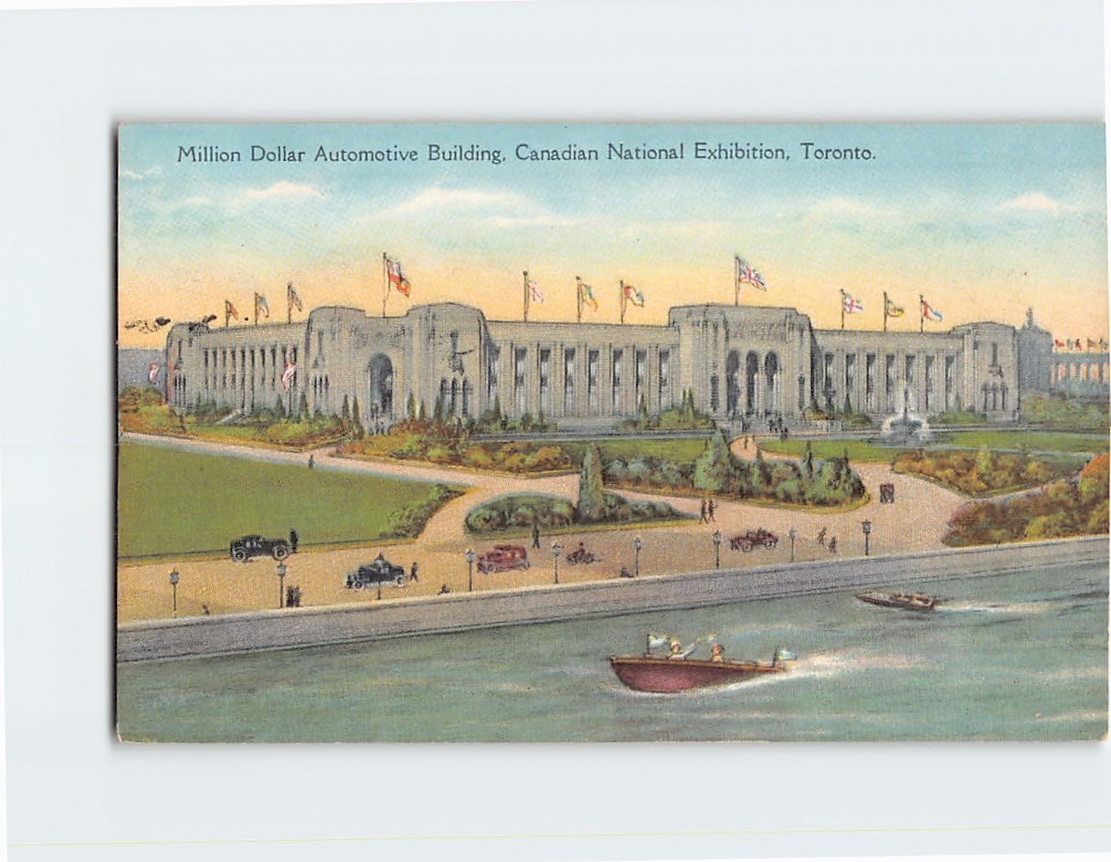 Postcard Mission Dollar Automotive Building Canadian National Exhibition Toronto