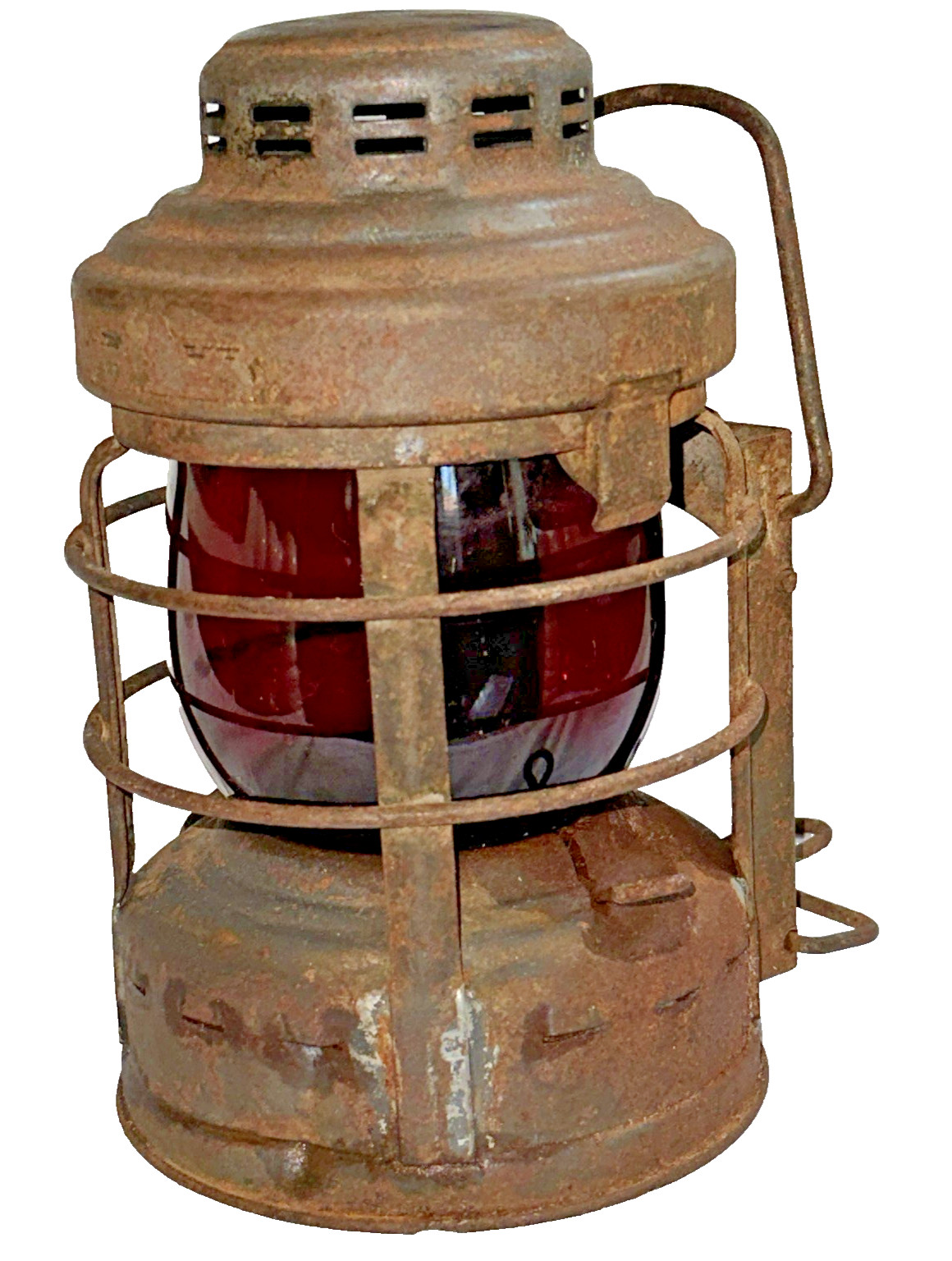 vintage Embury Luck-E-Lite no 25 truck / contractor / railroad lantern red globe vintage Embury Luck-E-Lite no 25 truck / contractor / railroad lantern red globe
