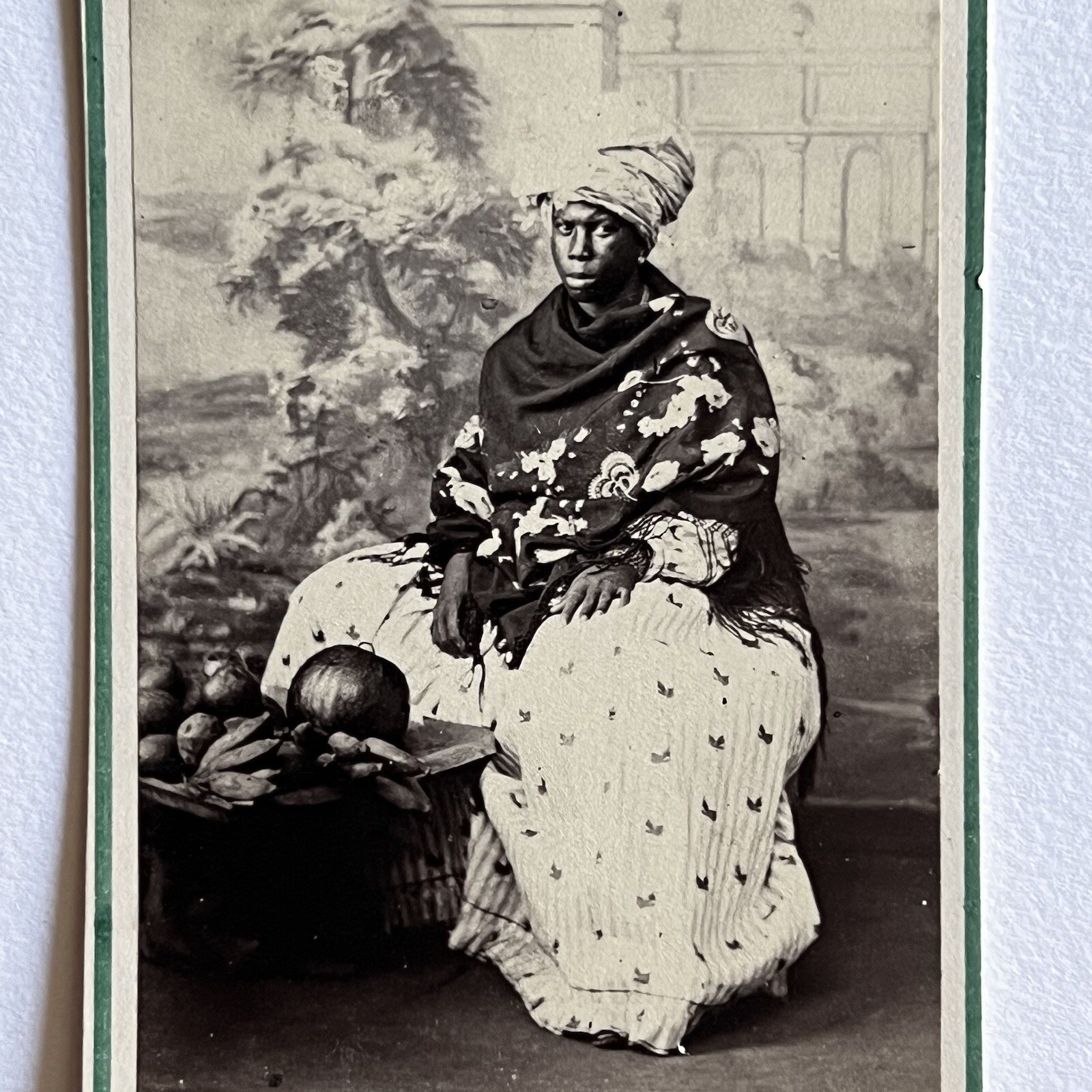 Antique CDV Photograph Black African Woman Slavery Rio De Janeiro Brazil Antique CDV Photograph Black African Woman Slavery Rio De Janeiro Brazil