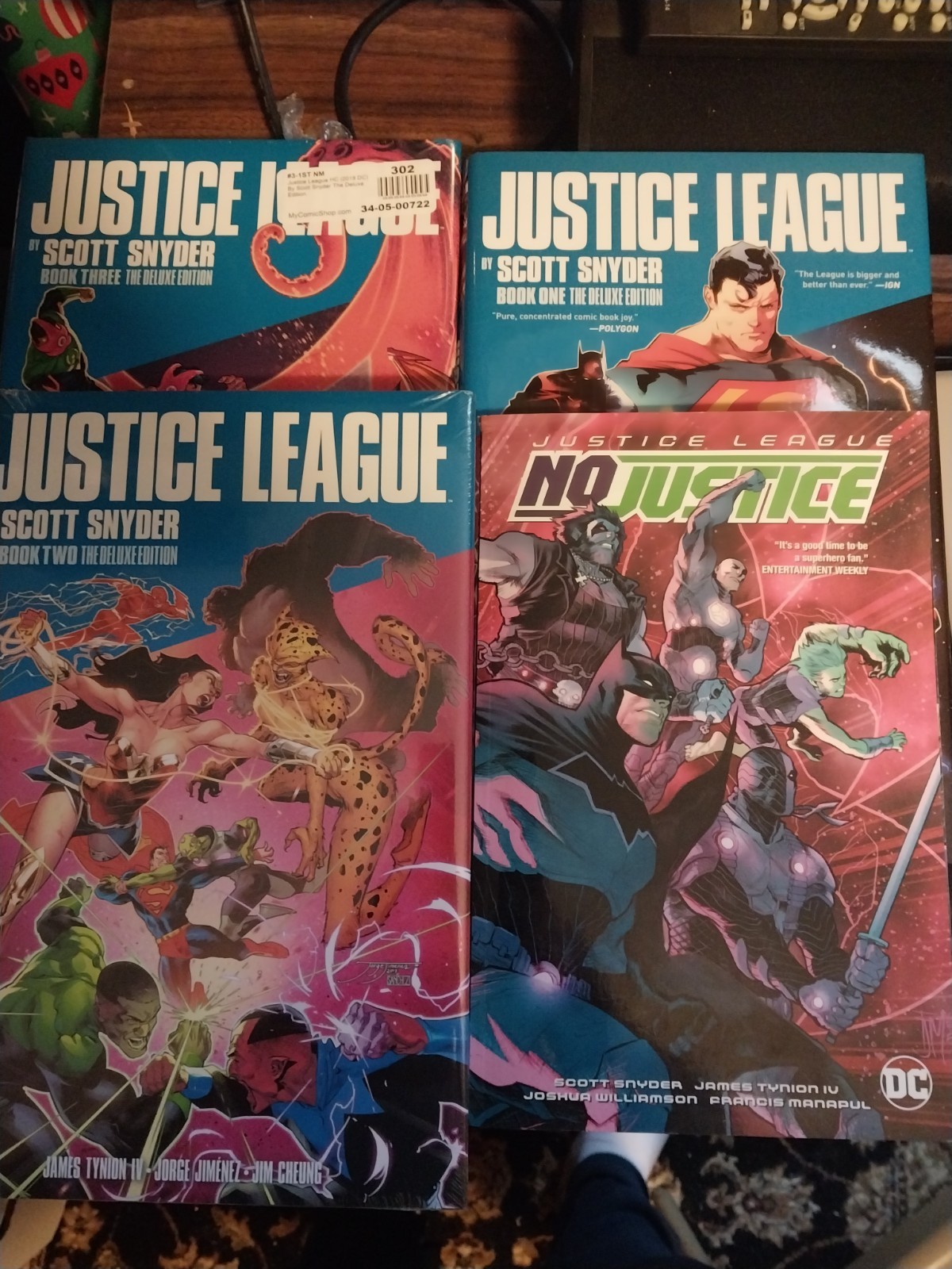 Justice League by Scott Snyder Deluxe Vol 1 2 3 HC Set + No Justice prequel Justice League by Scott Snyder Deluxe Vol 1 2 3 HC Set + No Justice prequel