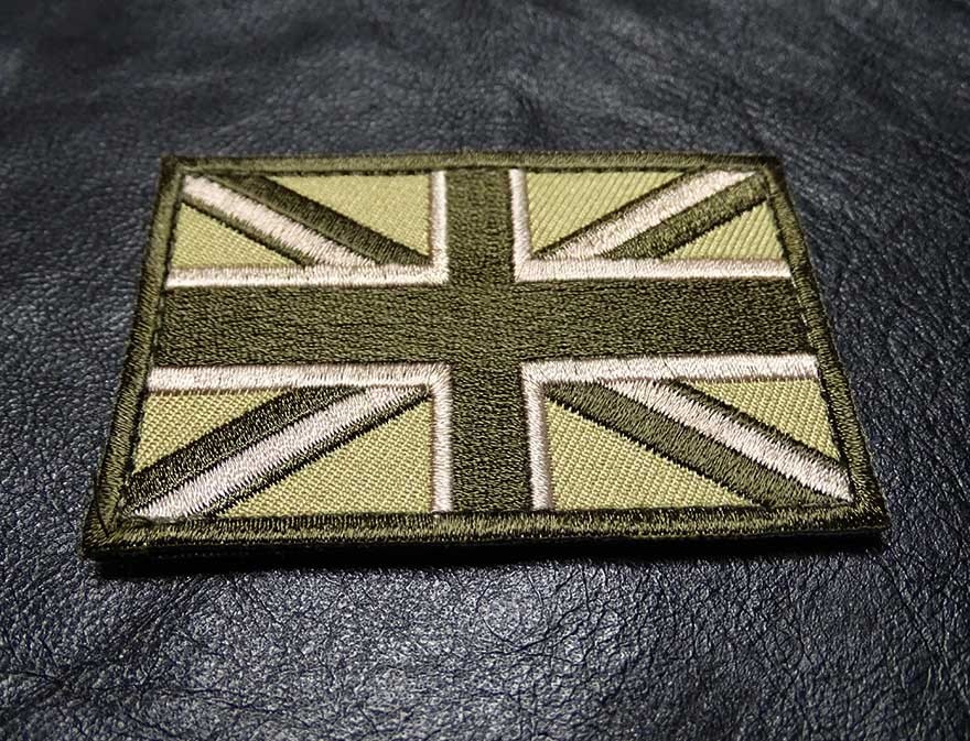 UNION JACK UK ENGLAND FLAG HOOK PATCH EMBROIDERED