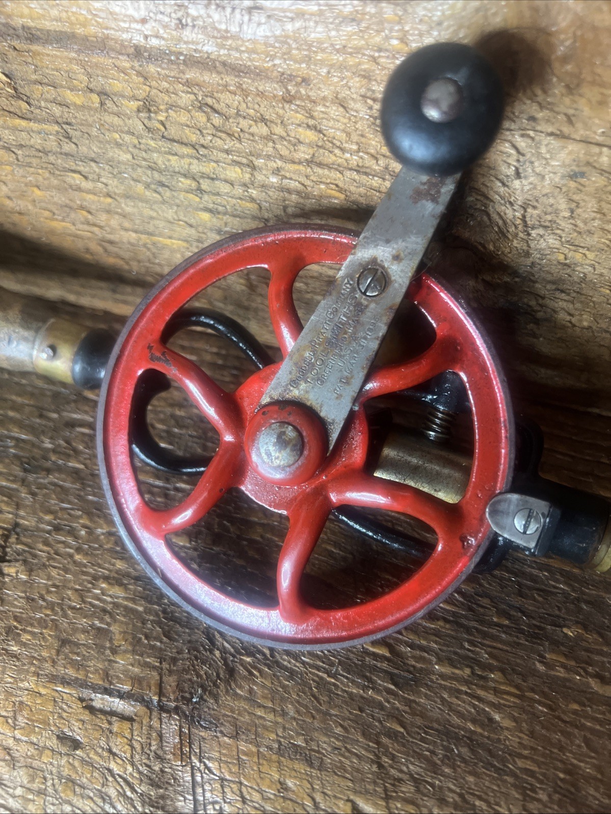 Antique Goodell Pratt Toolsmiths 2 Spd Hand Drill Greenfield MASS. Mar.31 1896 Antique Goodell Pratt Toolsmiths 2 Spd Hand Drill Greenfield MASS. Mar.31 1896
