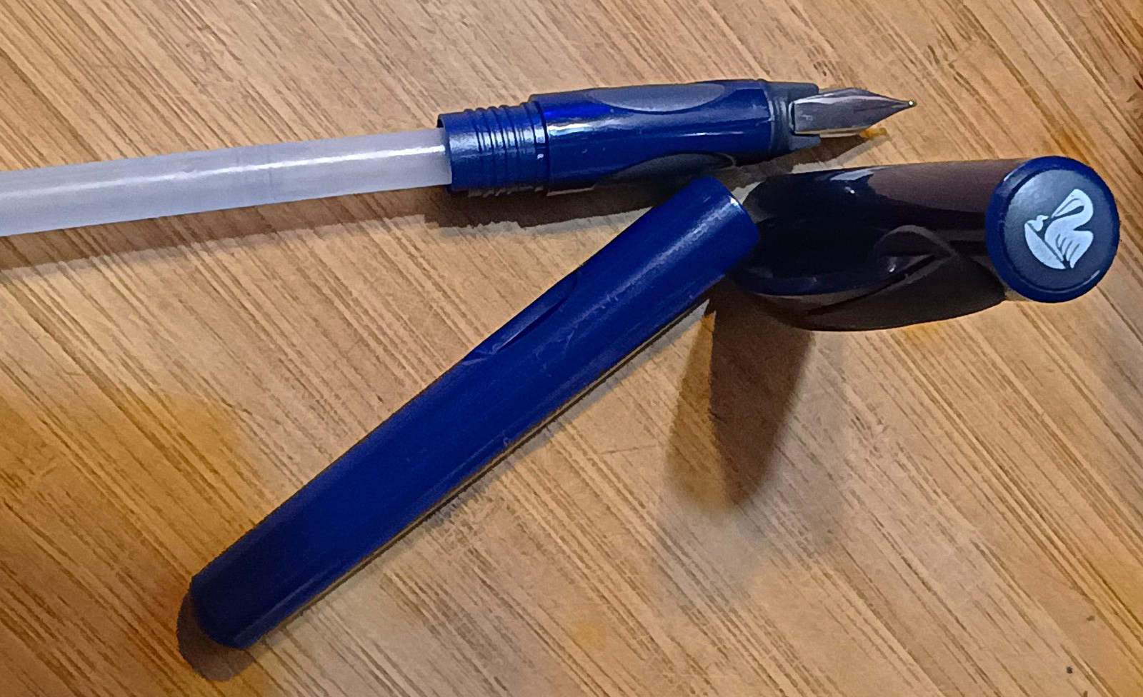 PELIKAN P55 Future Fountain Pen, Blue , Fine Nib