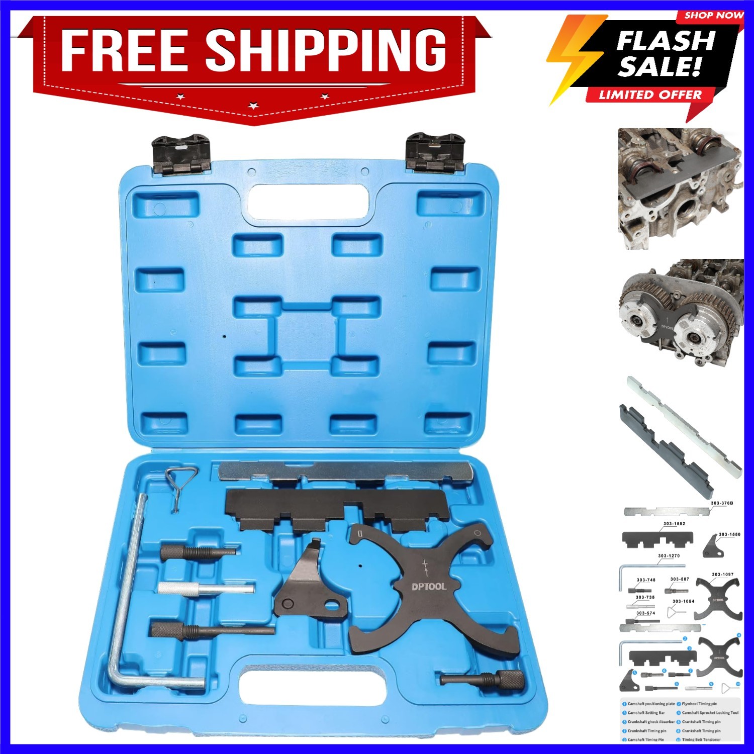 Camshaft Timing Locking Tool Kit Compatible with Ford fusion Escape Focus Fie... Camshaft Timing Locking Tool Kit Compatible with Ford fusion Escape Focus Fie...