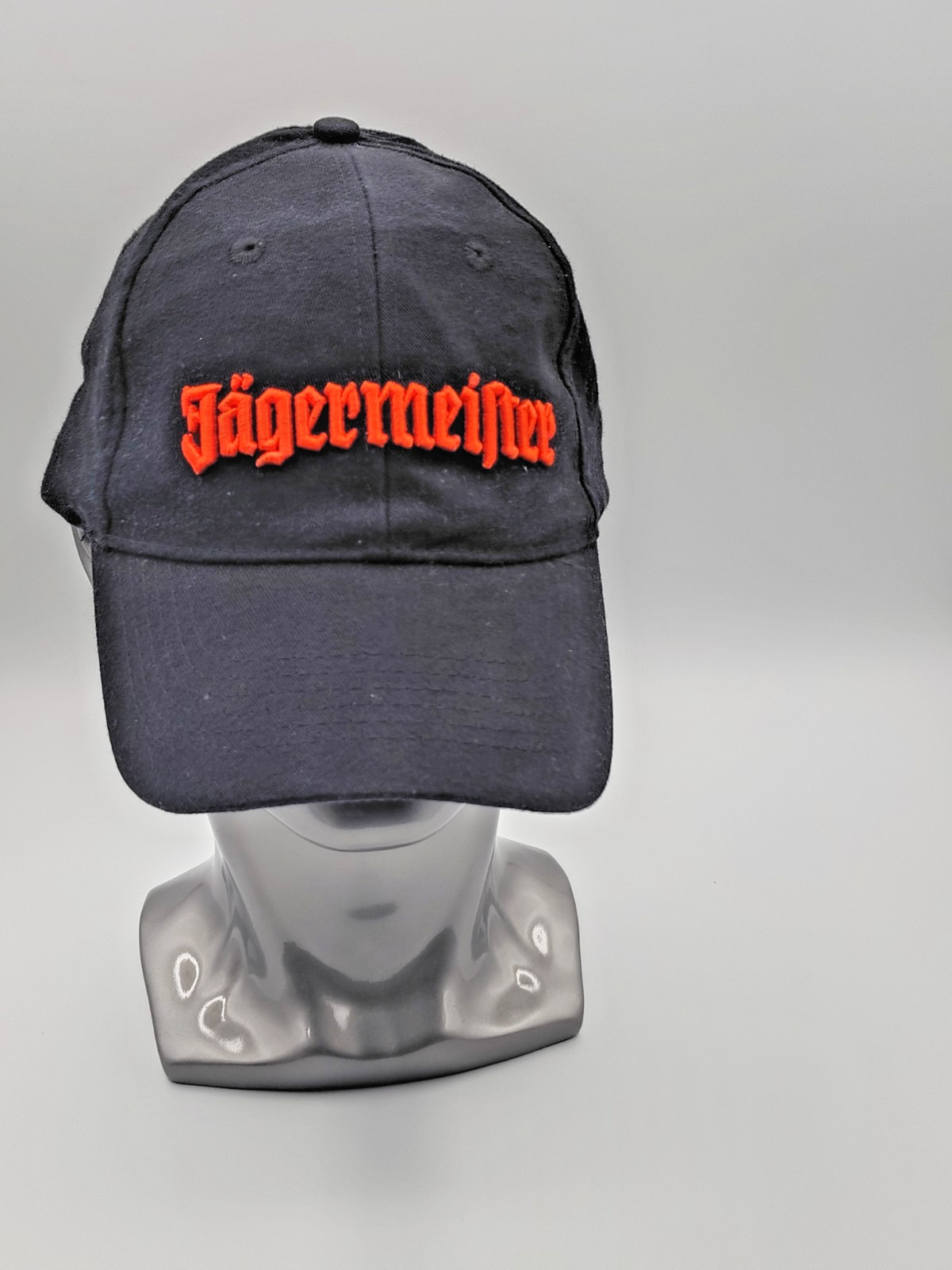 Jagermeister Hat Adjustable Strapback Cap Black Orange Preowned